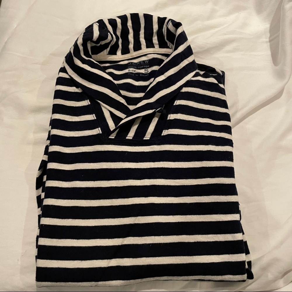 J. Crew Cotton Shawl-neck Sweater